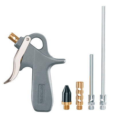 Pistola De Aluminio Para Sopletear, 5 Boquillas, Truper 10645