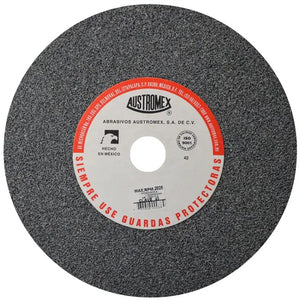 Rueda Abrasiva Grano 24 para Esmerilar Gris de 250 x 25 x 25.40 mm Austromex 43