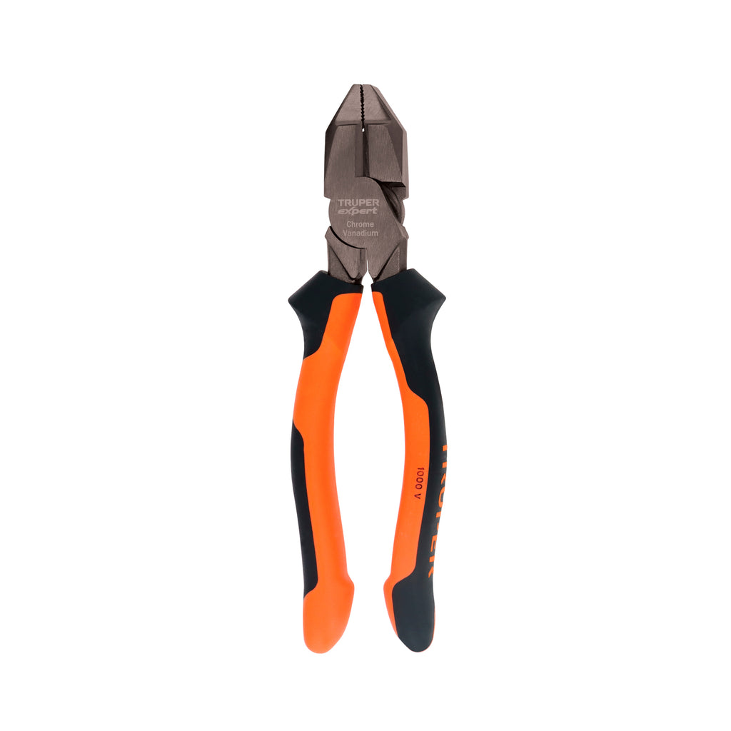 Pinza Electricista 8" Uso Rudo, Alta Palanca, Comfort Grip, Expert 12350