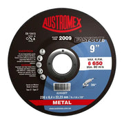 Disco Abrasivo para Desbaste de Metal de 9 x 1/4 x 7/8 Austrtomex 2009