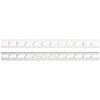 Regla de acero templado con graduaciones en pulgadas 12" Starrett C604R-12