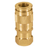 Cople Rápido De Latón, Cuerda 1/4" NPT, Truper 19029