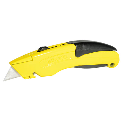 Navaja Retráctil Metálica Curva con Grip Surtek NF7
