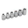 Juego de 6 Dados de 1/2" Torx Hembra Urrea 5400TX