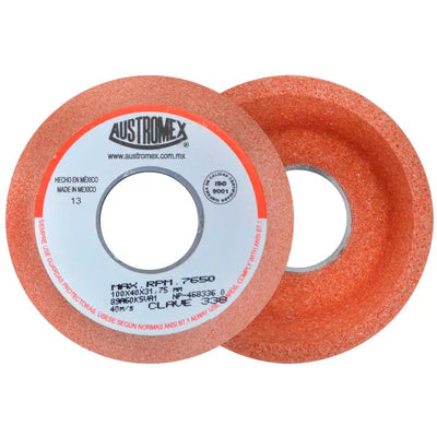 Copa Abrasiva Grano 60  para Afilar Naranja de 4 x 1-1/2 x 1-1/4 Austromex 338