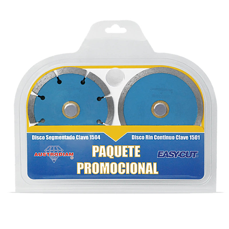 Kit de Discos de Diamante de 2 Pza 4 x 0.06 x 7/8  Austromex 2993