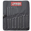 Juego de 15 Llaves Combinado Black 12 Puntas Métrico, Urrea 1200FMB
