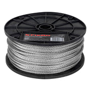 Metro De Cable Rígido 3/16" De Acero 7x7 Hilos, 75 m, Fiero 44206