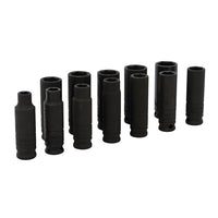 Juego de 11 Dados de Impacto Largos Métricos 3/8" Urrea 72212