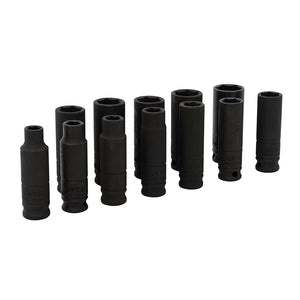 Juego de 11 Dados de Impacto Largos Métricos 3/8" Urrea 72212