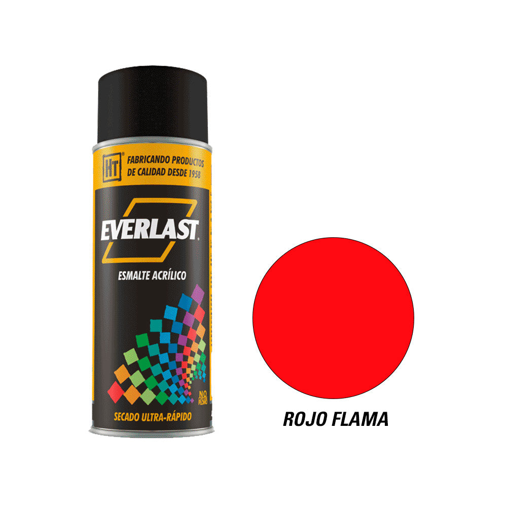 Pintura en Aerosol Rojo Flama Everlast 400ml 150129