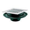 Coladera Rejilla Acero Inoxidable Cuadrada, de 25 cm, Helvex 2584