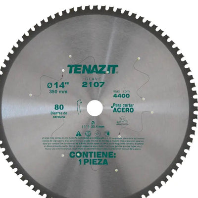 Sierra para Corte de Acero de 14 x 0.090 x 1 Tenazit 2107