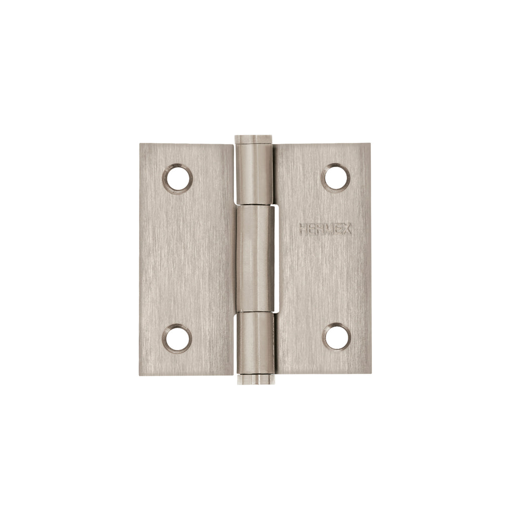 Bisagra Cuadrada 2" Acero Inox, Cabeza Plana, Hermex 43225