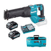 Sierra Sable Inalambrica 40V Max Bat 4.0 A.H. 40 V Cargador y Maletin, Makita JR001GM201