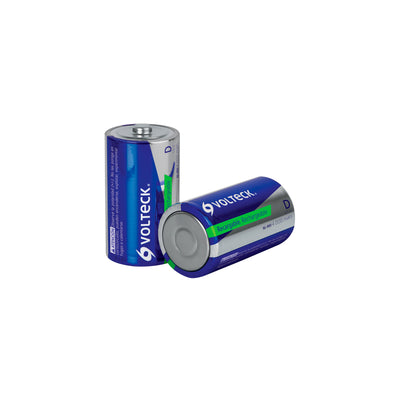 Blíster Con 2 Pilas Recargables D Larga Duración, 4000 mAh, Volteck 47206