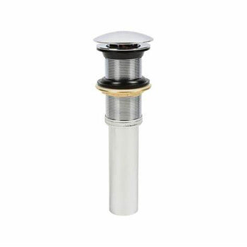 Contra Cromada Con Tapón Push Para Lavabo Sin Rebosadero, Coflex PH-220