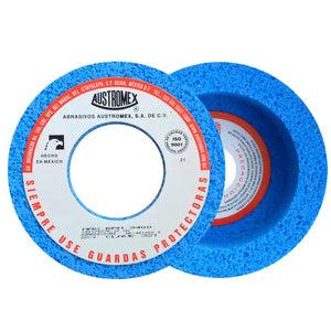 Copa Abrasiva para Afilar Azul de 7 x 3 x 3 Austromex  321