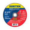Disco Abrasivo Corte 4-1/2x1/8" Surtek 123325