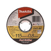 Disco Corte Metal E Inox 4-1/2 X 1/32 X 7/8", Makita E-11841