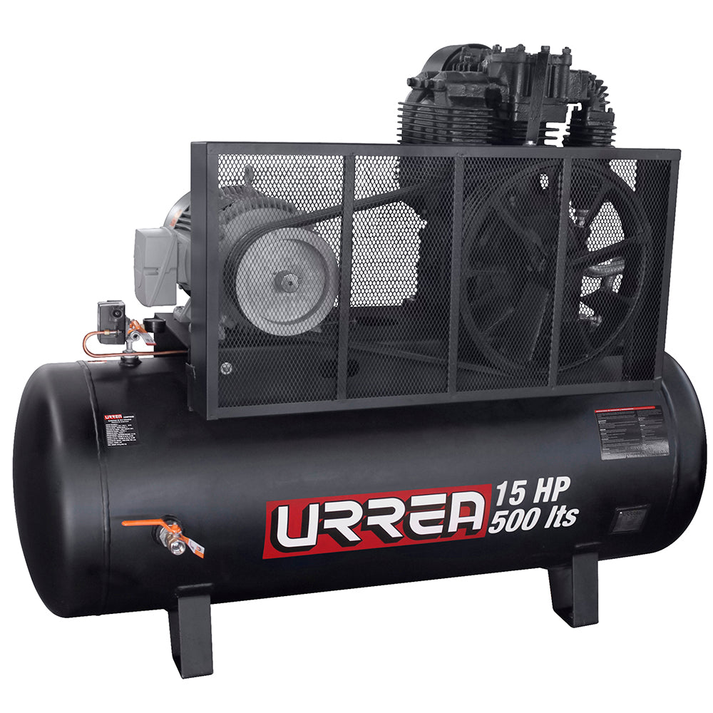 Compresor de Aire Industrial 500lt 15HP 220/440V 3 Fases Extra Pesado, Urrea COMP9515.