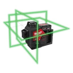 Láser Verde de 3 Planos 360 M12 - KIT Milwaukee 3632-21