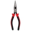 Pinza bimaterial para electricista punta larga corte lateral con resorte 6-23/32" Urrea 226GRX***