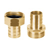 Conectores 3/4" Macho y Hembra De Latón Sólido Para Manguera, Truper 12708