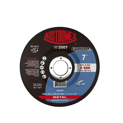 Disco Abrasivo para Desbaste de Metal de 7 x 1/4 x 7/8 Austromex 2007