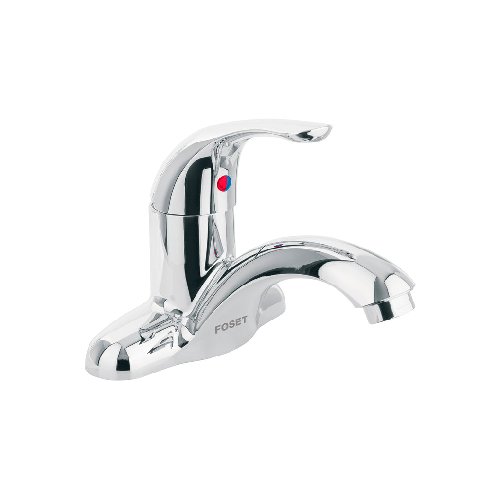 Monomando Plástico Para Lavabo, Nariz Curva, Foset 48191