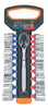 Juego de Dados Mm y Std Con Matraca, Cuadro 3/8', Truper 103109