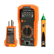 Kit De Prueba Con Multímetro, Probador De Voltaje Sin Contacto y Probador De Receptáculo, Klein Tools 69149P