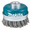 Carda Copa De Alambre Trenzado 4" -5/8" 8,500 RPM, Gruesa, Makita D-31712