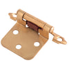 Juego bisagra de parche laton brillante C/Tornillo Handyhome 3148