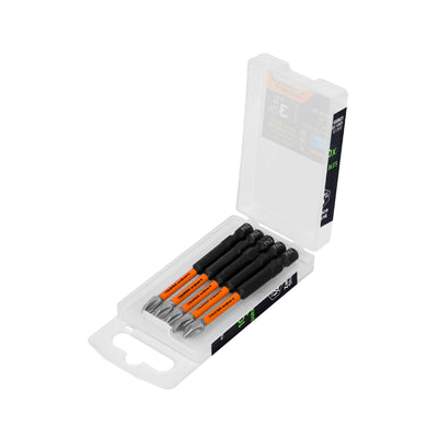 Estuche Con 5 Puntas De Cruz PH2 Largo 3', Truper Expert 12153