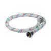 Manguera Lavabo/Fregadero, Aluminio, 1/2"x1/2",55 cm, Basic, Foset 26021