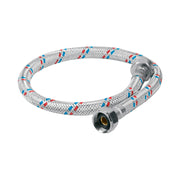 Manguera Lavabo/Fregadero, Aluminio, 1/2"x1/2",55 cm, Basic, Foset 26021