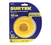 Nylon para Desbrozadora Redondo Amarillo 2.4 mm x 12 m Surtek 130262
