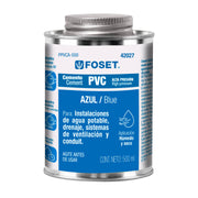 Cemento P/PVC, Azul, Alta Presión, Lata 500ml, Foset 42027