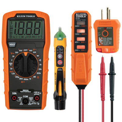 Kit De Prueba Eléctrica De Multímetros Digitales, Klein Tools MM320KIT
