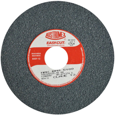Rueda Abrasiva Grano 60 para Esmerilar Gris 6 x 1 x 1 Austromex 13