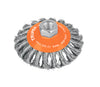 Carda Tipo Cónico 4" Alambre Trenzado, Multi-Rosca, Truper 14188
