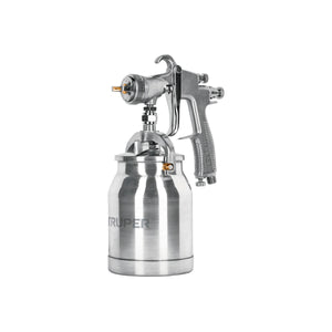 Pistola Pintar Succión HVLP Vaso Aluminio, 1.4 mm, Truper 14084