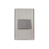 Placa Armada Acero Inox 1 Interruptor 1.5 Módulos, Lisboa, Volteck 47838