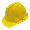 Casco Jet-Cap Amarrillo Suspension Eco 4  Matraca Clase E y G, Tulmex 6063JC