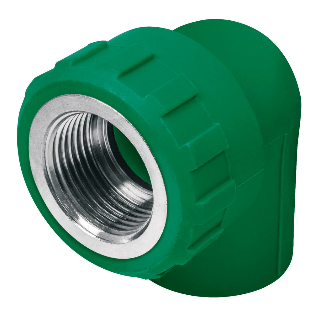 Codo 90 PPR, 1/2", Rosca Hembra Con Inserto Metálico, Foset 49861