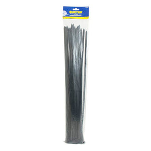 Cinchos plásticos 368 x 4.6 mm 25 piezas color negro Surtek CV-368B