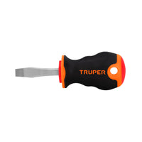 Desarmador Plano 1/4 x 4 x 1-1/2' Mango Comfort Grip, Truper DR-1/4X1-1/2B