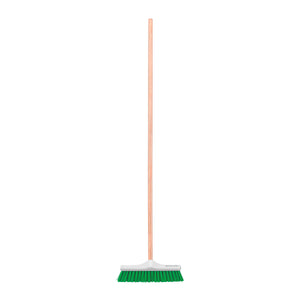 Cepillo Industrial Cerda Rígida de 30 cm, Bastón de Madera, Klintek 57034