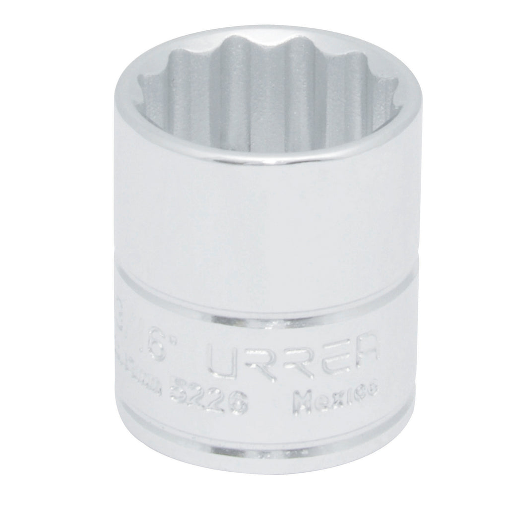 Dado de 12 Puntas 5/8" Cuadro de 3/8", Urrea 5220.